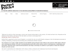 Tablet Screenshot of perfectpitchmusicals.com